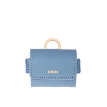 Load image into Gallery viewer, UMBI Personalized Leather AirPods Bag - Blue