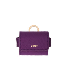 Load image into Gallery viewer, UMBI Personalized Leather AirPods Bag - Purple
