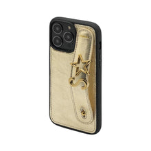 Load image into Gallery viewer, GLAM. Personalized Leather iPhone Case - Dore/Gold