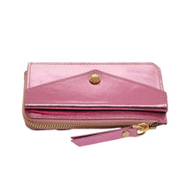 Load image into Gallery viewer, UMBI GLAM Personalized Leather Wallet - Metallic ROSE