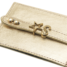 Load image into Gallery viewer, UMBI Personalized Leather Cardholder - Metallic DORE