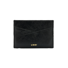 Load image into Gallery viewer, UMBI Personalized Leather Cardholder - Metallic BLACK