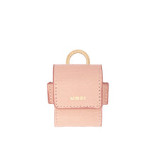 Load image into Gallery viewer, UMBI Personalized Leather AirPods Bag - Powder Pink