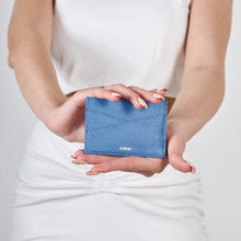 Load image into Gallery viewer, UMBI Personalized Leather Cardholder - Blue