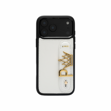Load image into Gallery viewer, GLAM. Personalized Leather iPhone Case - PEARL