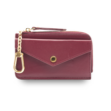 Load image into Gallery viewer, UMBI Personalized Leather Wallet - BURGUNDY