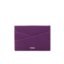 Load image into Gallery viewer, UMBI Personalized Leather Cardholder - Purple