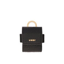 Load image into Gallery viewer, UMBI Personalized Leather AirPods Bag - Black