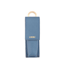 Load image into Gallery viewer, UMBI Personalized Leather Lipstick Bag - Blue