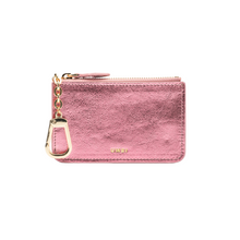 Load image into Gallery viewer, UMBI Personalized Leather Mini Wallet - Metallic ROSE