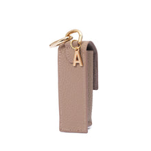 Load image into Gallery viewer, UMBI Personalized Leather Lipstick Bag - Beige
