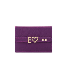 Load image into Gallery viewer, UMBI Personalized Leather Cardholder - Purple