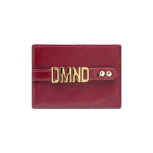 Load image into Gallery viewer, UMBI Personalized Leather Cardholder - BURGUNDY
