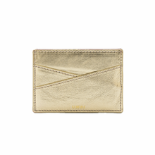 Load image into Gallery viewer, UMBI Personalized Leather Cardholder - Metallic DORE