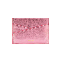 Load image into Gallery viewer, UMBI Personalized Leather Cardholder - Metallic ROSE