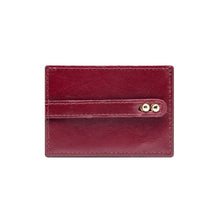 Load image into Gallery viewer, UMBI Personalized Leather Cardholder - BURGUNDY