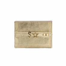 Load image into Gallery viewer, UMBI Personalized Leather Cardholder - Metallic DORE