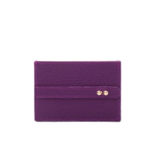 Load image into Gallery viewer, UMBI Personalized Leather Cardholder - Purple