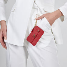 Load image into Gallery viewer, UMBI Personalized Leather Mini Wallet - Red