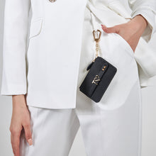 Load image into Gallery viewer, UMBI YOUZ Personalized Leather Mini Wallet - Black