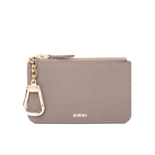 Load image into Gallery viewer, UMBI Personalized Leather Mini Wallet - Beige