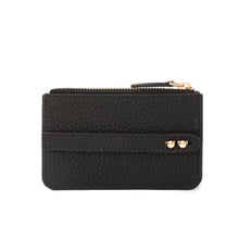 Load image into Gallery viewer, UMBI YOUZ Personalized Leather Mini Wallet - Black