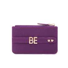 Load image into Gallery viewer, UMBI Personalized Leather Mini Wallet - Purple
