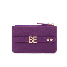 Load image into Gallery viewer, UMBI Personalized Leather Mini Wallet - Purple