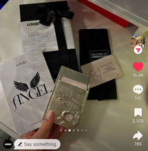 Load image into Gallery viewer, ANGEL ID - Angel Wings Leather Card Holder
