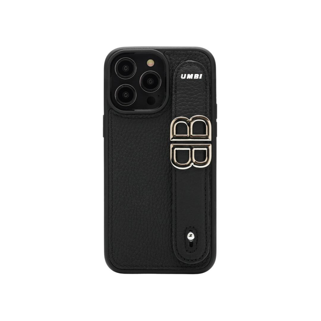 YOUZ. Personalized Leather iPhone Case - Black/Silver – UMBI Club