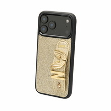Load image into Gallery viewer, GLAM. Personalized Leather iPhone Case - STARDUST GOLD
