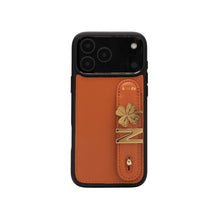 Load image into Gallery viewer, GLAM. Personalized Leather iPhone Case - Sunset/Gold
