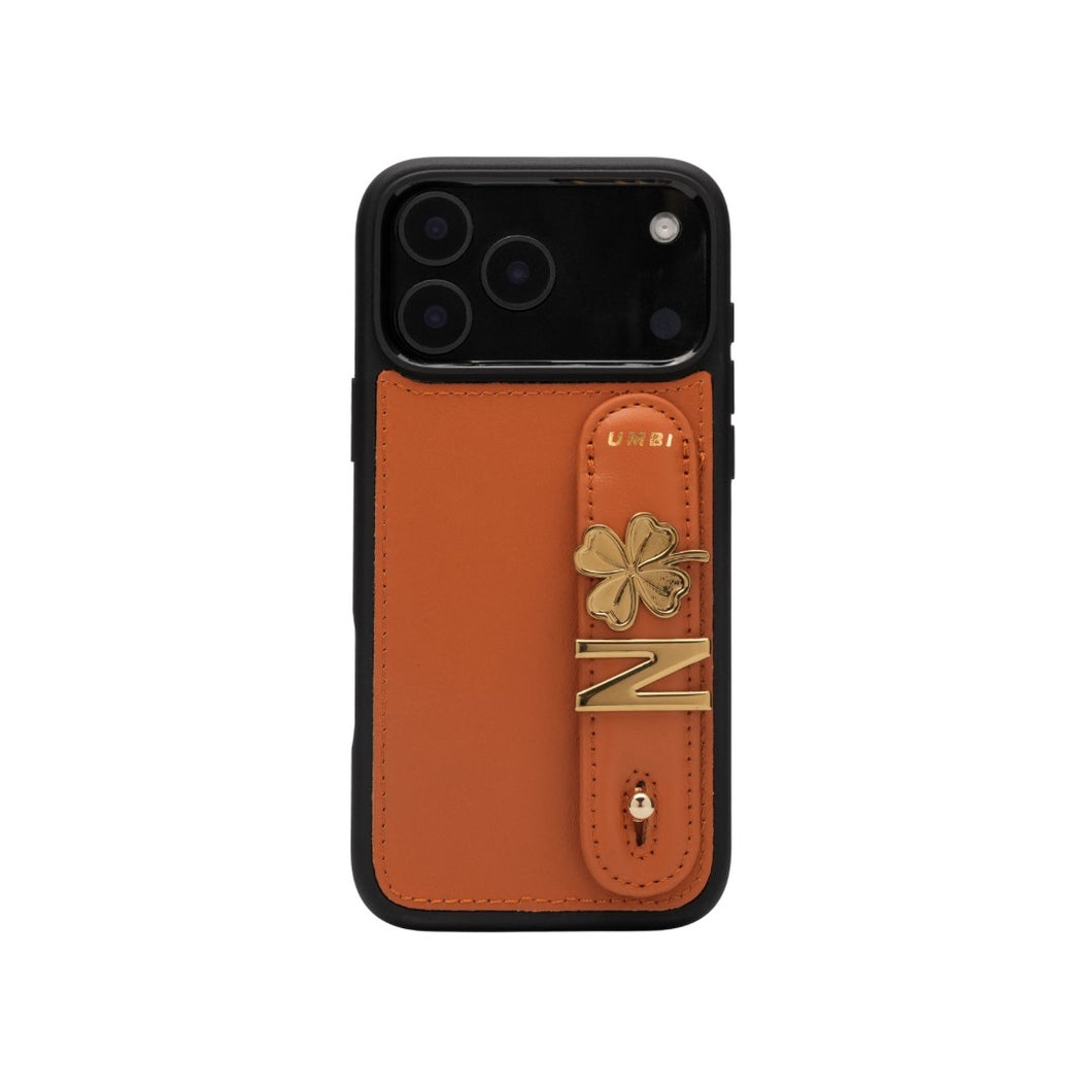 GLAM. Personalized Leather iPhone Case - Sunset/Gold