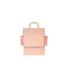 Load image into Gallery viewer, UMBI Personalized Leather AirPods Bag - Powder Pink
