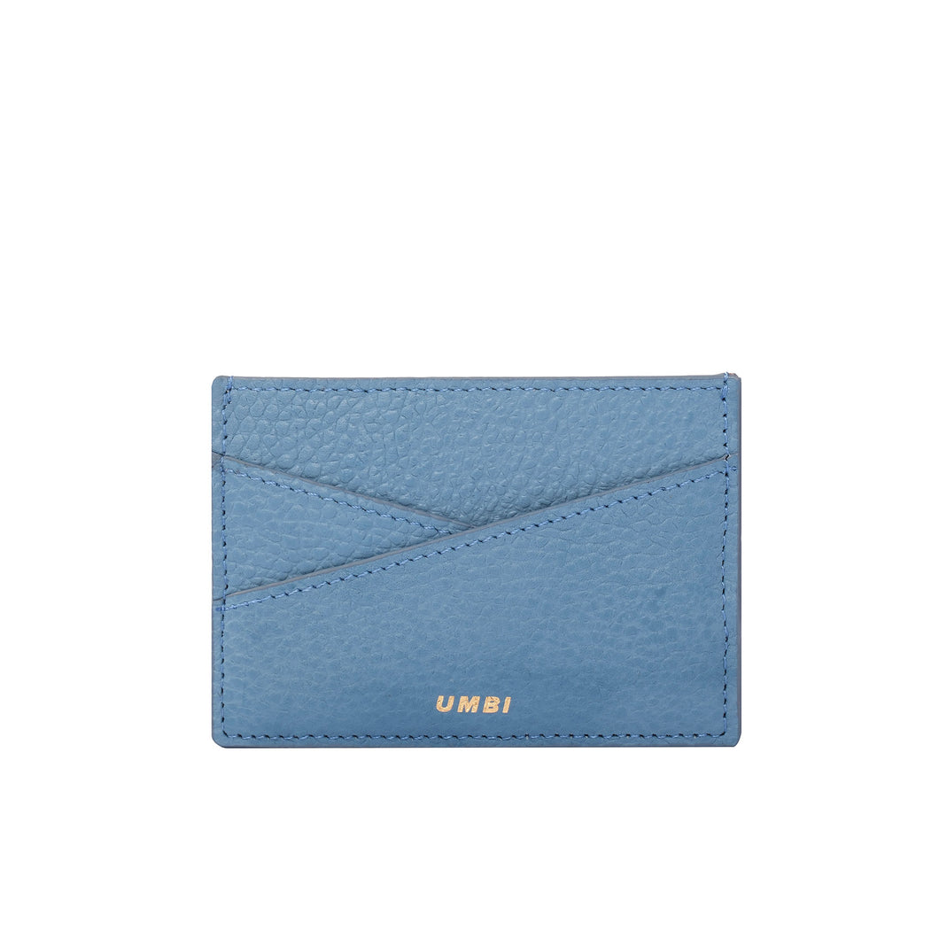 UMBI Personalized Leather Cardholder  - Blue