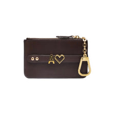 Load image into Gallery viewer, UMBI Personalized Leather Mini Wallet - BROWN
