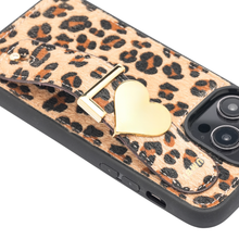 Load image into Gallery viewer, GLAM. Personalized iPhone Case - Leopard / Gold
