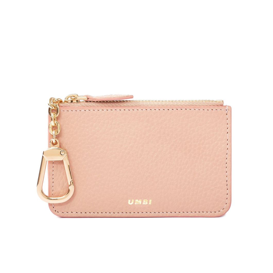 UMBI Personalized Leather Mini Wallet - Powder Pink