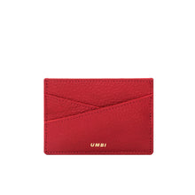 Load image into Gallery viewer, UMBI Personalized Leather Cardholder  - Red
