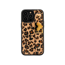 Load image into Gallery viewer, GLAM. Personalized iPhone Case - Leopard / Gold
