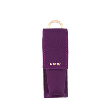 Load image into Gallery viewer, UMBI Personalized Leather Lipstick Bag - Purple
