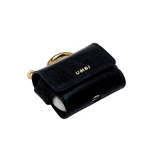 Load image into Gallery viewer, UMBI Personalized Leather AirPods Case - Metallic Black
