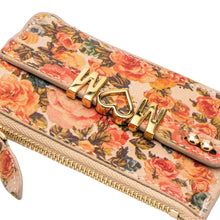Load image into Gallery viewer, UMBI Personalized Leather Mini Wallet - FLORAL
