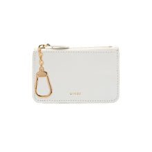 Load image into Gallery viewer, UMBI Personalized Leather Mini Wallet - Pearl White
